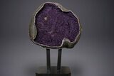 Dark Purple Amethyst Geode with Stand - Amazing Display #351511-1